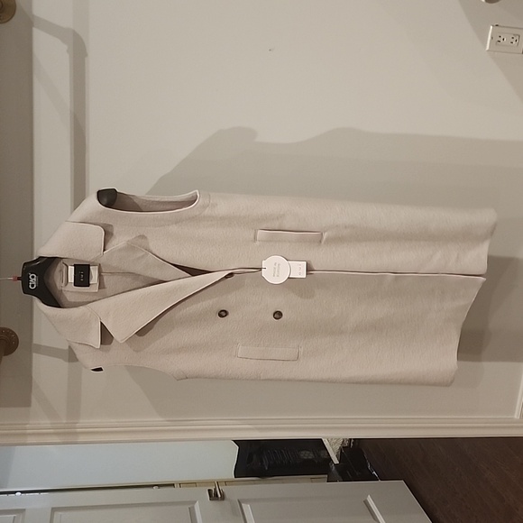 OUI Manteco Size 42 Virgin Wool Long Vest - Picture 1 of 8